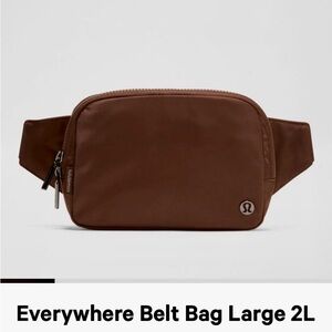 lululemon athletica Brown Belt Bag Minimalist Design